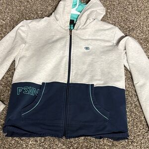 Source Unknown Kids Hoodie - Gray and Navy